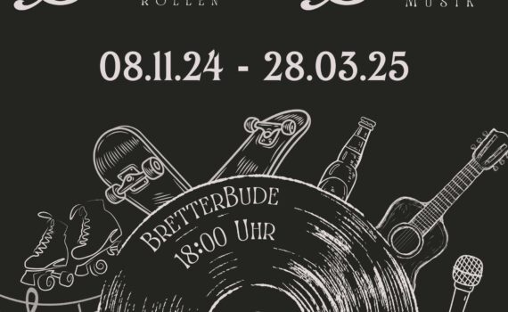 Flyer Vorderseite für Veranstaltungsreihe Skate and Soul